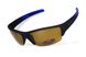 Темные очки с поляризацией BluWater Daytona-2 polarized (brown) черно-синяя оправа 1