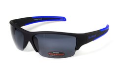 Темні окуляри з поляризацією BluWater Daytona-2 polarized (gray) в чорно-синій оправі 1 купити