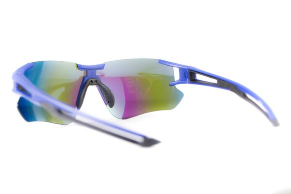 Темні окуляри з поляризацією Rockbros-3 Blue-Black Polarized FL-129 (Blue mirror) 3 купити