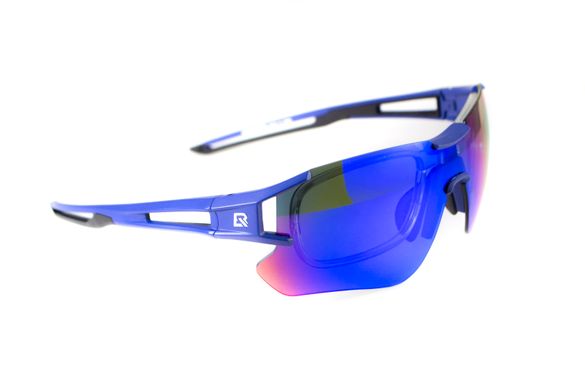 Темні окуляри з поляризацією Rockbros-3 Blue-Black Polarized FL-129 (Blue mirror) 4 купити
