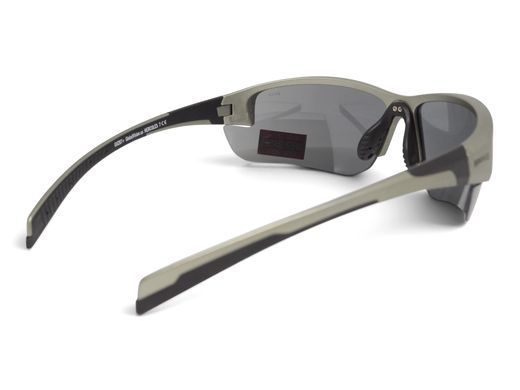 Защитные очки Global Vision Hercules-7 Matte Gray (flash mirror), зеркальные серые в серой металлик оправе 3 купить