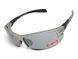 Защитные очки Global Vision Hercules-7 Matte Gray (flash mirror), зеркальные серые в серой металлик оправе 5