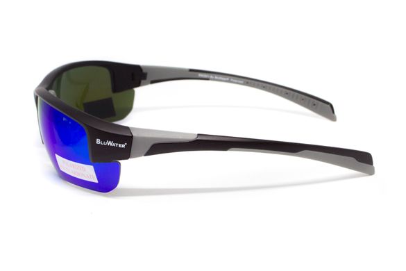 Захисні окуляри з поляризацією BluWater Samson-3 Z87.1 Polarized (G-Tech™ blue), дзеркальні сині 5 купити