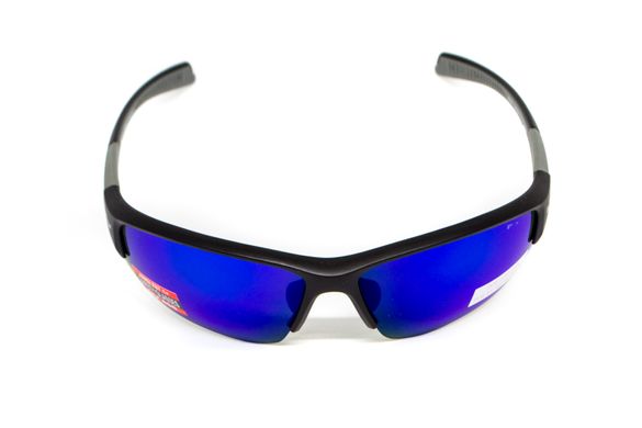 Захисні окуляри з поляризацією BluWater Samson-3 Z87.1 Polarized (G-Tech™ blue), дзеркальні сині 2 купити