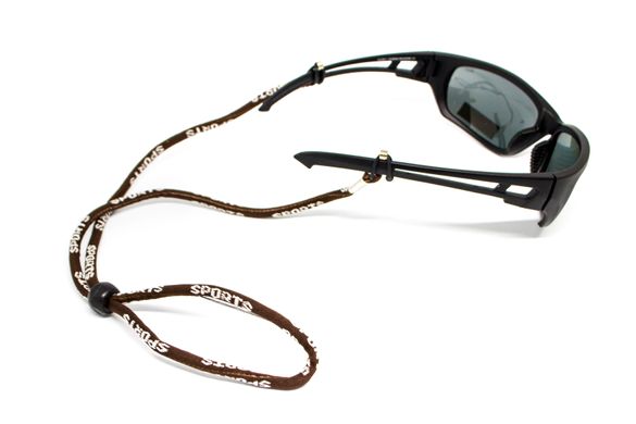 Sport (brown), коричневий ремінець для окулярів з регулюванням по довжині 3 купити