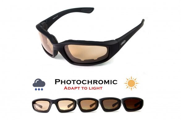 Фотохромні захисні окуляри Global Vision Kickback Sunset D2D (orange photochromic) 2 купити