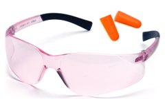 Захисні окуляри Pyramex Mini-Ztek (light pink) (беруші в комплекті) 1 купити