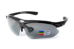 Защитные очки со сменными линзами Rockbros-5 Black (5 сменных линз + Polarized) (rx-insert) 1 купить