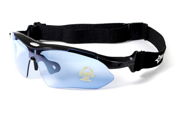 Захисні окуляри зі змінними лінзами Rockbros-5 Black (5 змінних лінз + Polarized) (rx-insert) 5 купити