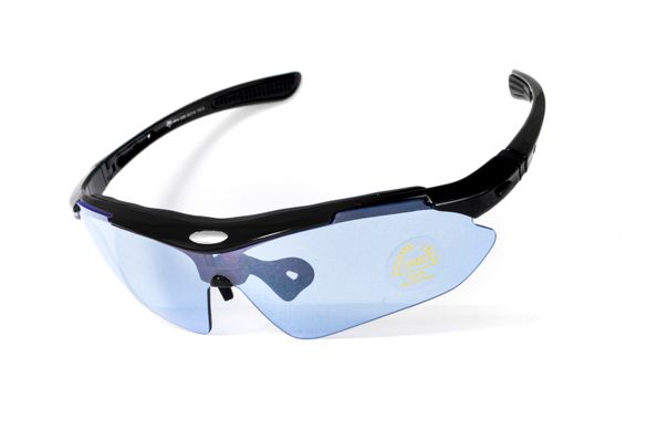 Захисні окуляри зі змінними лінзами Rockbros-5 Black (5 змінних лінз + Polarized) (rx-insert) 9 купити