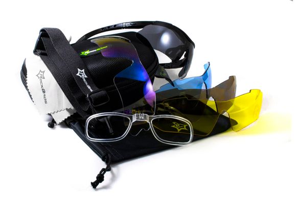 Захисні окуляри зі змінними лінзами Rockbros-5 Black (5 змінних лінз + Polarized) (rx-insert) 2 купити