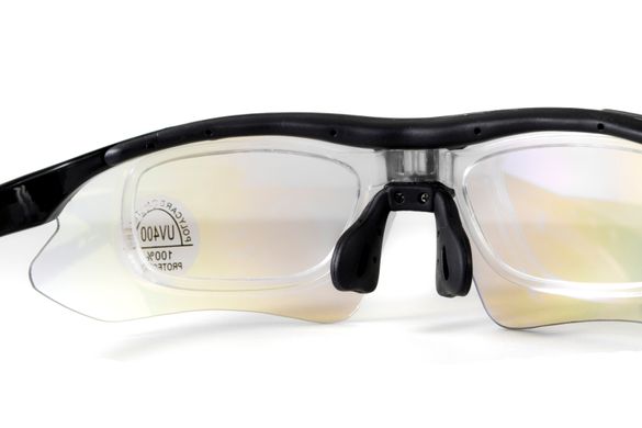 Захисні окуляри зі змінними лінзами Rockbros-5 Black (5 змінних лінз + Polarized) (rx-insert) 17 купити