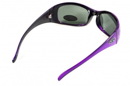 Темные очки с поляризацией BluWater Biscayene polarized (gray) (purple frame) 4 купить