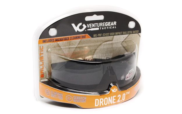 Захисні окуляри Venture Gear Tactical Drone 2.0 Green OD frame (clear) 6 купити