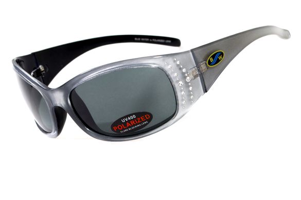 Темные очки с поляризацией BluWater Biscayene polarized (gray) (silver frame) 4 купить