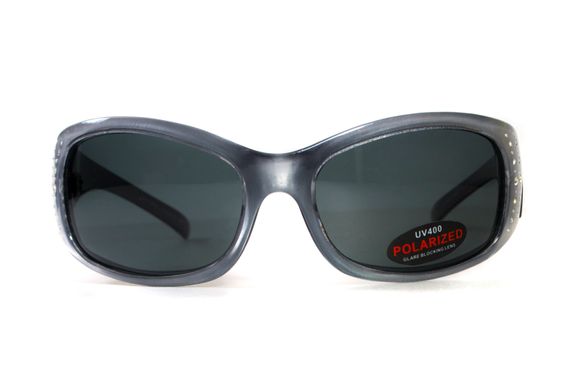 Темные очки с поляризацией BluWater Biscayene polarized (gray) (silver frame) 6 купить