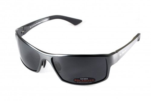 Темні окуляри з поляризацією BluWater Alumination 1 (gray) (gun metal) Polarized 1 купити