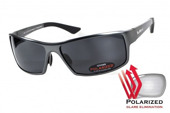 Темні окуляри з поляризацією BluWater Alumination 1 (gray) (gun metal) Polarized 2 купити