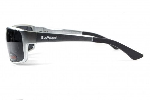 Темні окуляри з поляризацією BluWater Alumination 1 (gray) (silver metal) Polarized 3 купити