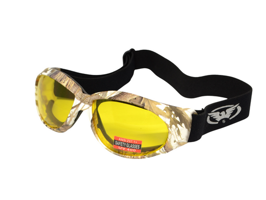 copy_Захисні окуляри з ущільнювачем Global Vision Eliminator White Camo Forest (yellow), жовті в камуфльованій оправі 2 купити