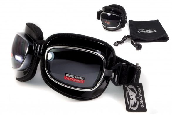 Защитные очки с уплотнителем Global Vision Retro Joe (gray) 9 купить