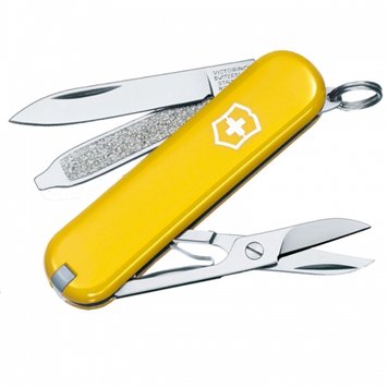 Ніж складаний, мультитул Victorinox Classic SD (58мм, 7 функцій), жовтий 1 купити