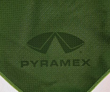 Охолоджувальний рушник на шию мікрофібровий Pyramex C330 Microfiber Cooling Towel для спорту зелений