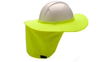 Сонцезахисний козирок для каски з накидкою для шиї Pyramex HPSHADE30 (Hi-vis Lime)