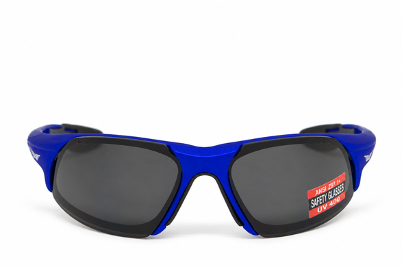 Захисні окуляри Global Vision Code-8 Metallic Blue (gray) 2 купити