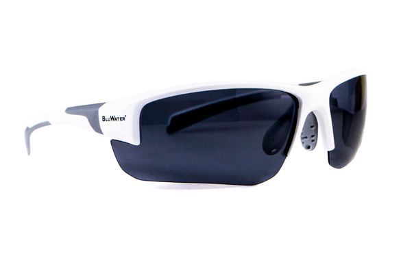 Темні окуляри з поляризацією BluWater Samson-3 White frame polarized (gray) 4 купити