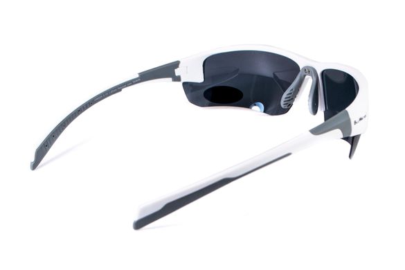 Темні окуляри з поляризацією BluWater Samson-3 White frame polarized (gray) 2 купити