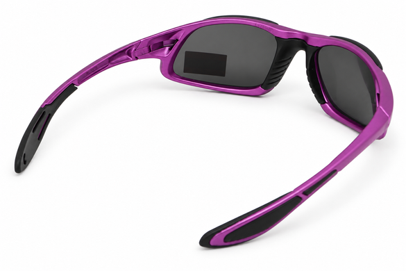 Захисні окуляри Global Vision Code-8 Metallic Purple (gray) 7 купити