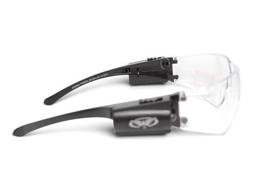 Очки защитные открытые с LED-подсветкой Global Vision Rider LED (Clear) прозрачные 6 купить
