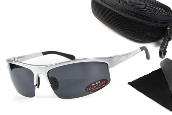 Темные очки с поляризацией BluWater Alumination 5 (gray) (silver metal) Polarized Темные очки с поляризацией BluWater Alumination 5 (gray) (silver metal) Polarized 1 купить