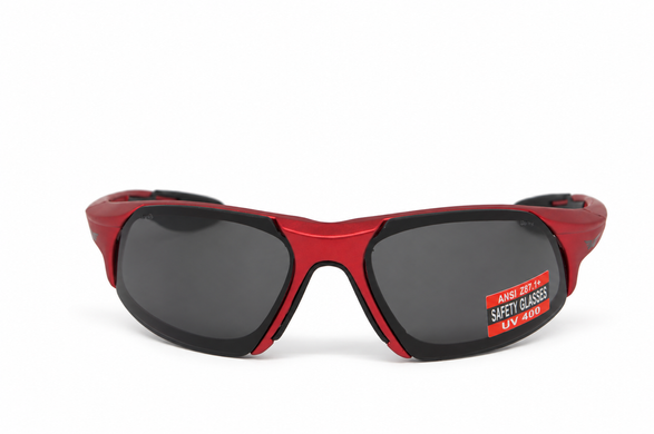 Захисні окуляри Global Vision Code-8 Metallic Red (gray) 4 купити