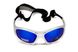 Темні окуляри з поляризацією BluWater Hydro Silver Polarized (G-Tech™ blue) (floating) Anti-Fog, дзеркальні сині в сріблястій оправі 2