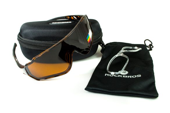 Темні окуляри з поляризацією Rockbros-163 Polarized (brown) 2 купити