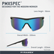 Защитные очки с поляризацией PMXSPEC Polarized (blue mirror) SUPER Anti-Fog H2MAX 6