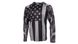 Лонгслів худі сонцезахисний UPF50+ Long Sleeve Hoodie USA Flag, сірий прапор США, розмір L