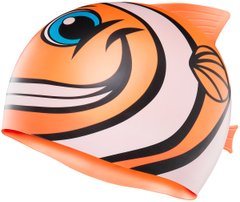 Шапочка для плавання TYR CharacTYRS Happy Fish Silicone Kids’ Swim Cap