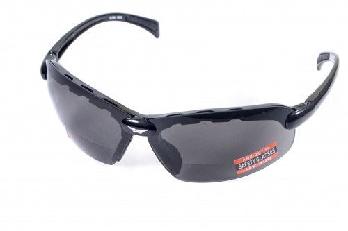 Ударостійкі біфокальні окуляри Global Vision C-2 +2.5 bifocal (gray) 3 купити