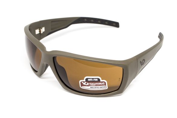 Захисні окуляри Venture Gear Tactical OverWatch (bronze) (green OD frame) 3 купити