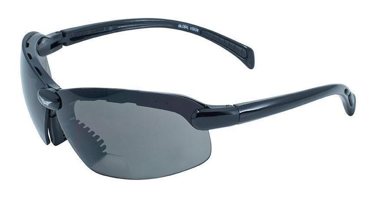 Ударостійкі біфокальні окуляри Global Vision C-2 +2.5 bifocal (gray) 1 купити