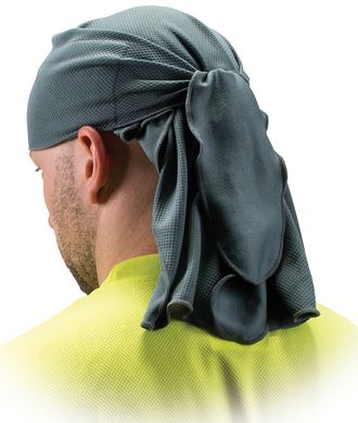 Бандана дихаюча на зав'язках, підшоломник сірий Head Towel (gray)