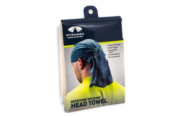 Бандана дихаюча на зав'язках, підшоломник сірий Head Towel (gray)