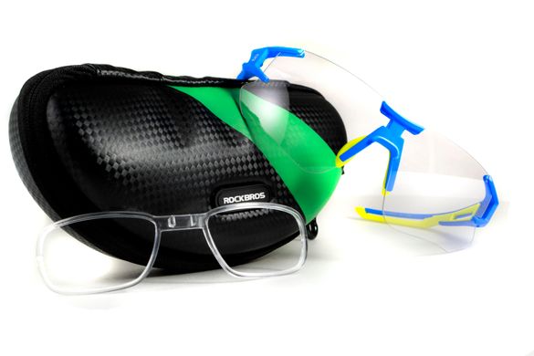 Фотохромные защитные очки Rockbros-3 Blue-Yellow Photochromic FL-127 фотохромная линза (rx-insert) 2 купить