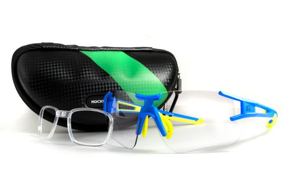 Фотохромні захисні окуляри Rockbros-3 Blue-Yellow Photochromic FL-127 фотохромними лінза (rx-insert) 9 купити