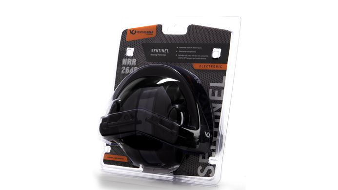 Активні навушники протишумні захисні Venture Gear Sentinel NRR 26dB (чорні)