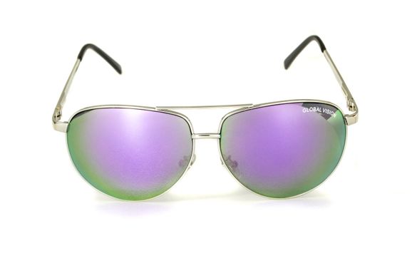Захисні окуляри Global Vision AVIATOR-4 (G-tech purple) (авіатори) 6 купити