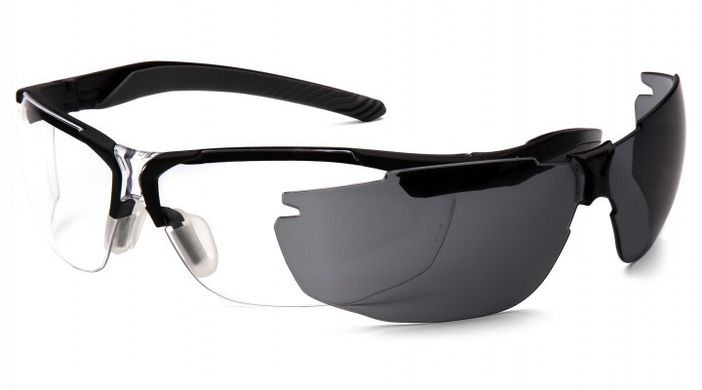 Захисні окуляри зі змінними лінзами Pyramex Flex Zone (clear + grey) 1 купити